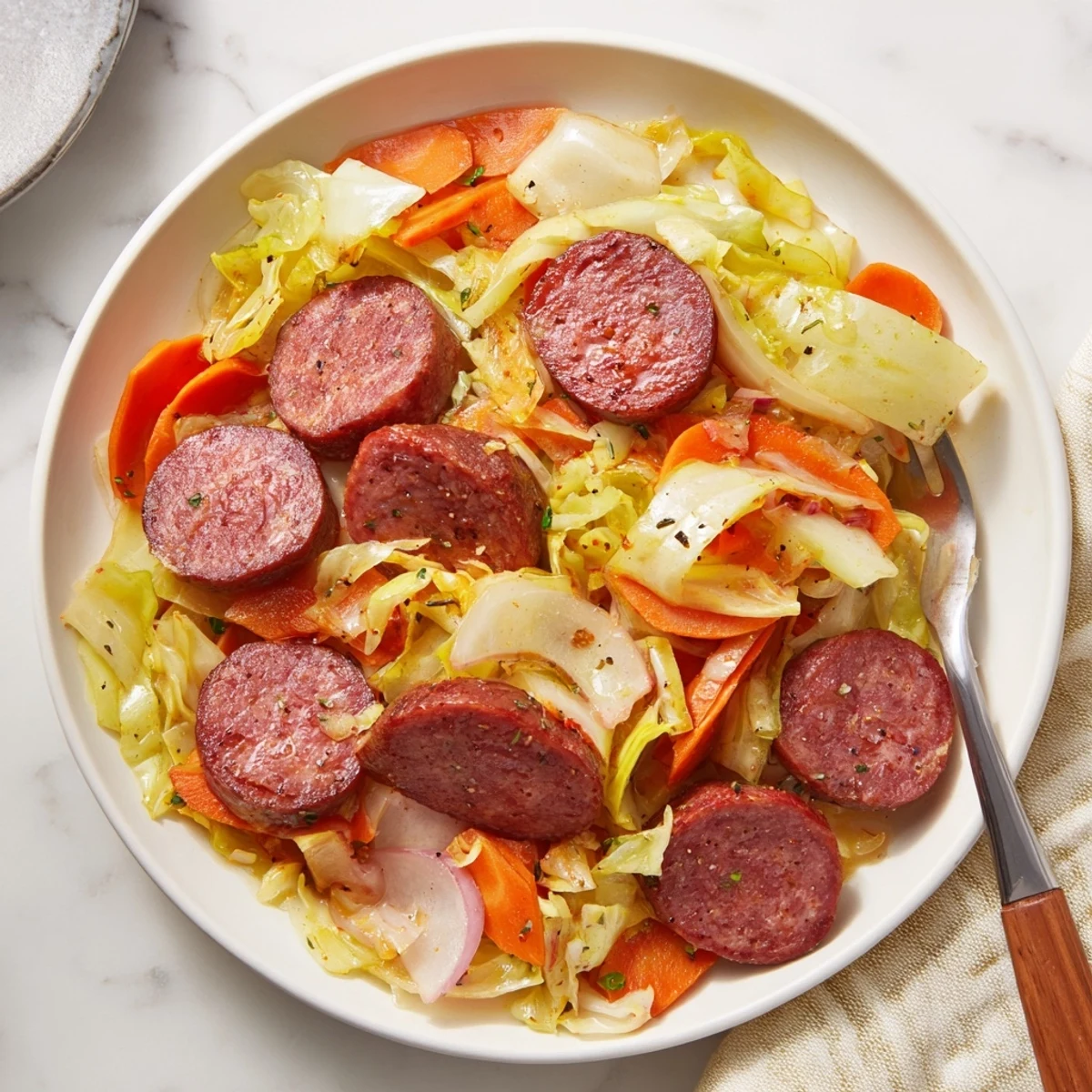 Kohl und Wurst Pfanne